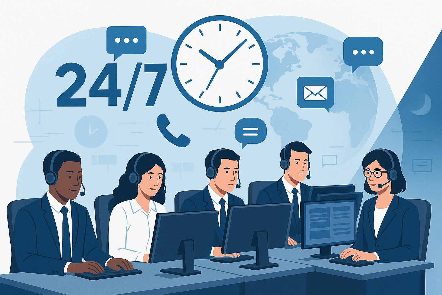 24 ×7 customer support service